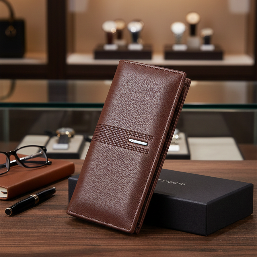 Leather Long Wallet