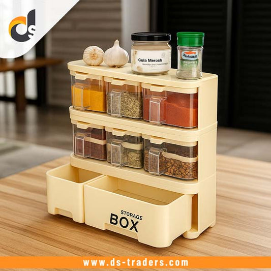 6 In 1 Crystal Spice Storage Jar